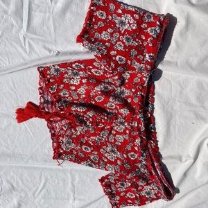 off the shoulder cropped top